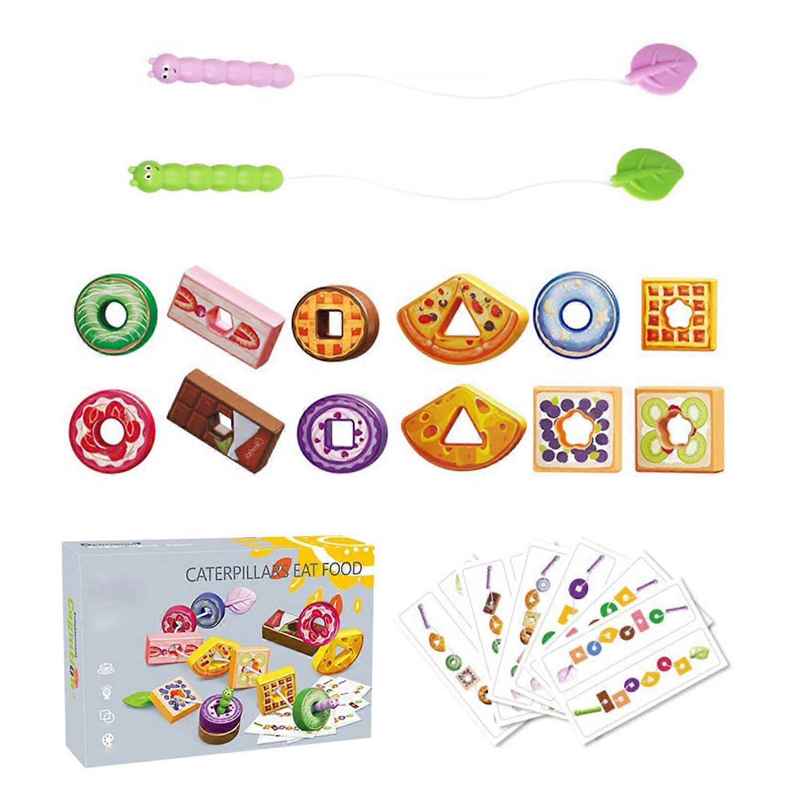 Generic Lacing Beads Preschool Fine Motor Toy Educational Stringing Farm And Fruit Shapes Child Safe Beads Set Age 3-5