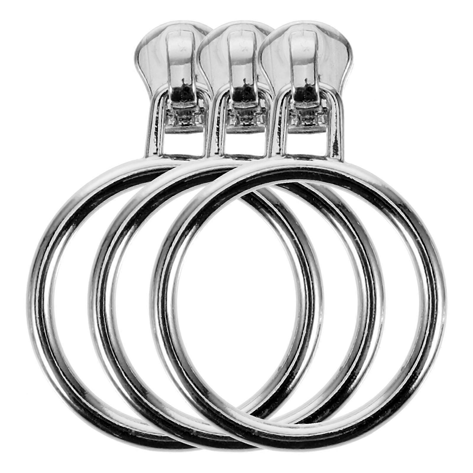 3pcs Zipper Slider Replacements for Multi Purpose DIY Projects Including Zipper Heads and Pulls