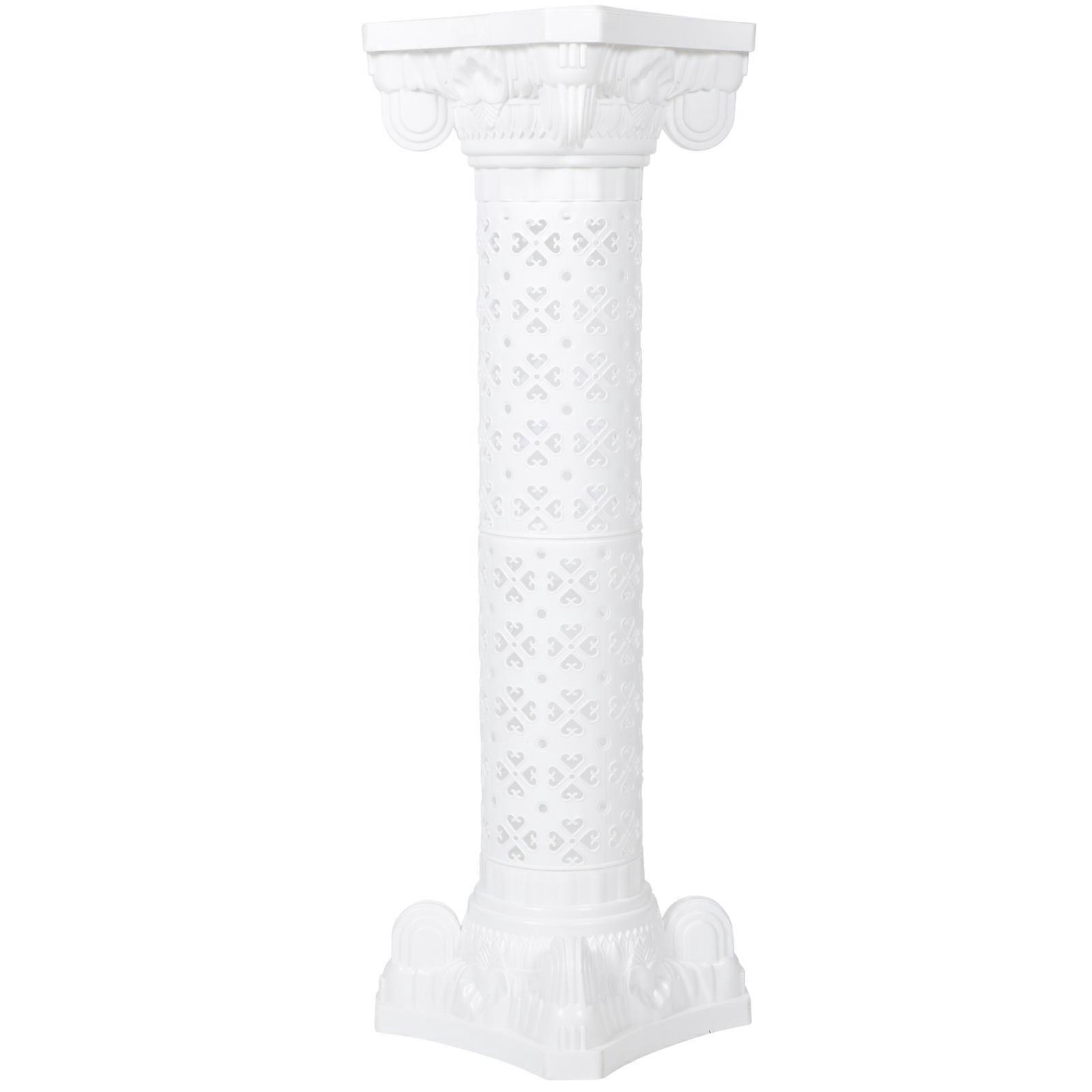 White European Style Plastic Planter for Storage with Details and Stable Placement 6.5 Inches