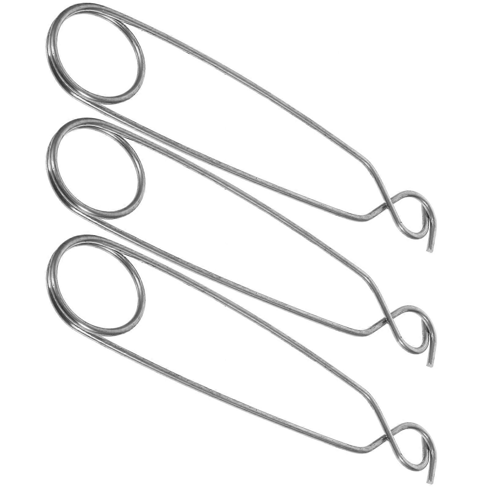 3pcs Stainless Steel Hanging Hooks for Water Bottles Multi Functional Durable Fish Mouth Gripper Accessories for Camping, Fishing, and Travel