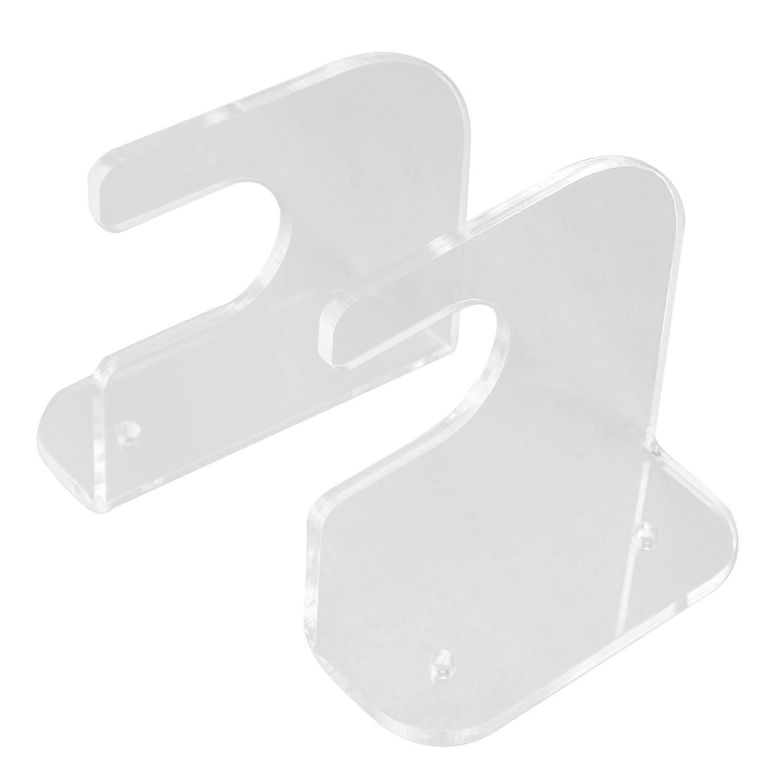 Transparent Acrylic Skateboard Wall Mount Storage Hanger for Display 1 Pair Fits Skateboards