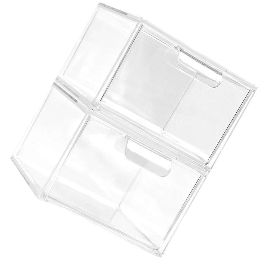 Transparent Plastic Drawer Organizer for Storage with Easy 2pcs