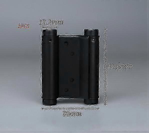 Double Action Spring Hinge, Stainless Steel Double Action Spring Butt Hinges Black,2pcs