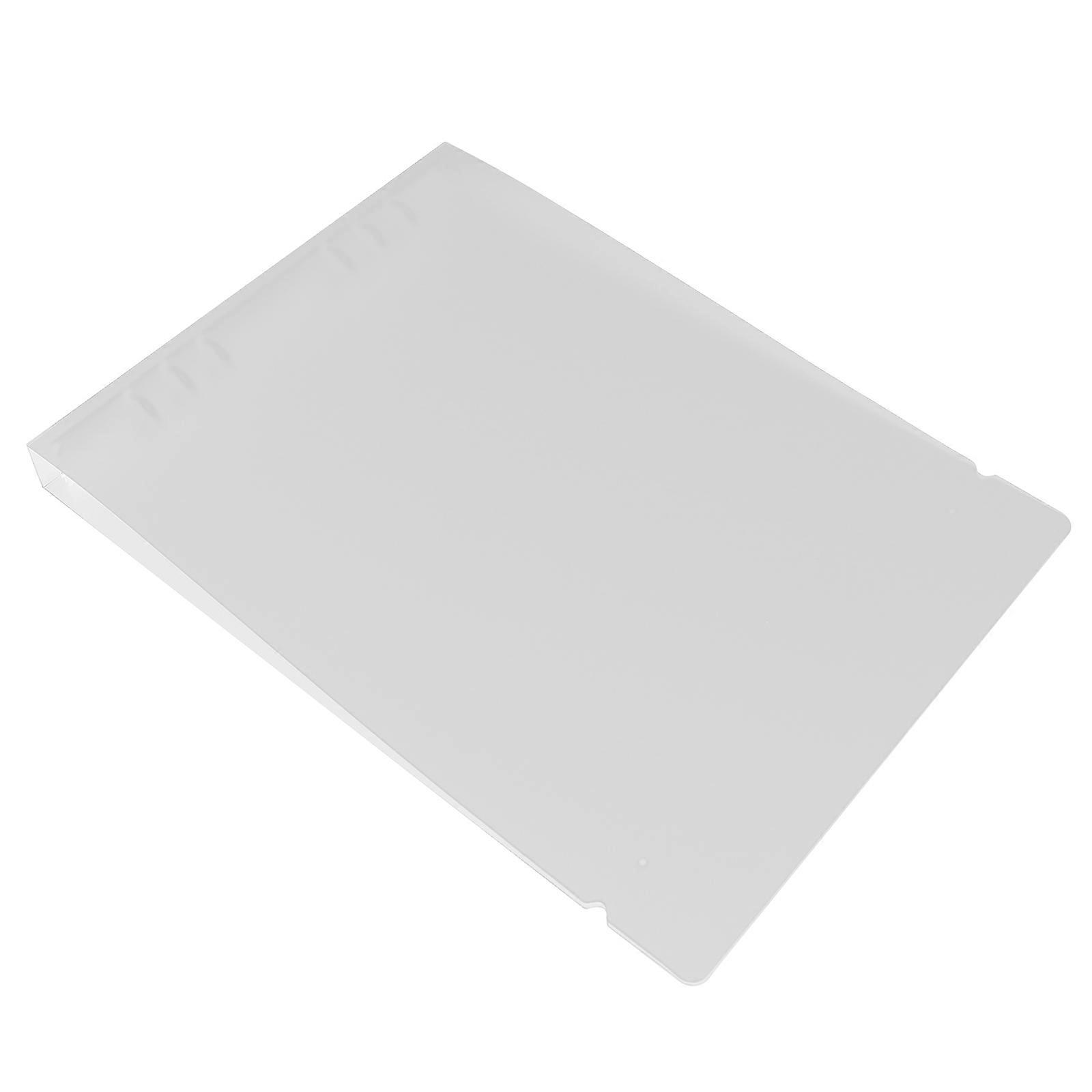 Loose Leaf Binder Clear Binder File Storage for Students and Teachers Office Use A4 Size Plastic Material 1Pcs