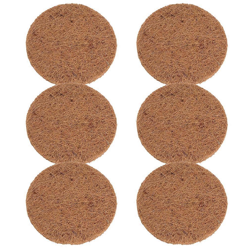 6pcs Bird Nest Mats Coconut Fiber Natural Mat for Pigeons Quails and Small Birds Nest Pad