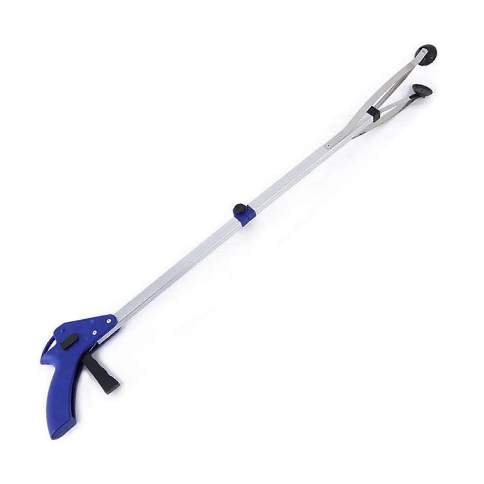 Foldable Grabber Tool with Long Arm and Rotating Rubber Gripper