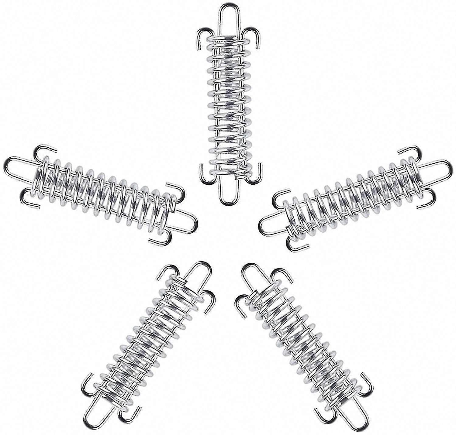 テント用ステンレススチールスプリングバックル&サンセイル固定キット-アウトドアキャンプアクセサリー(10x3cm)