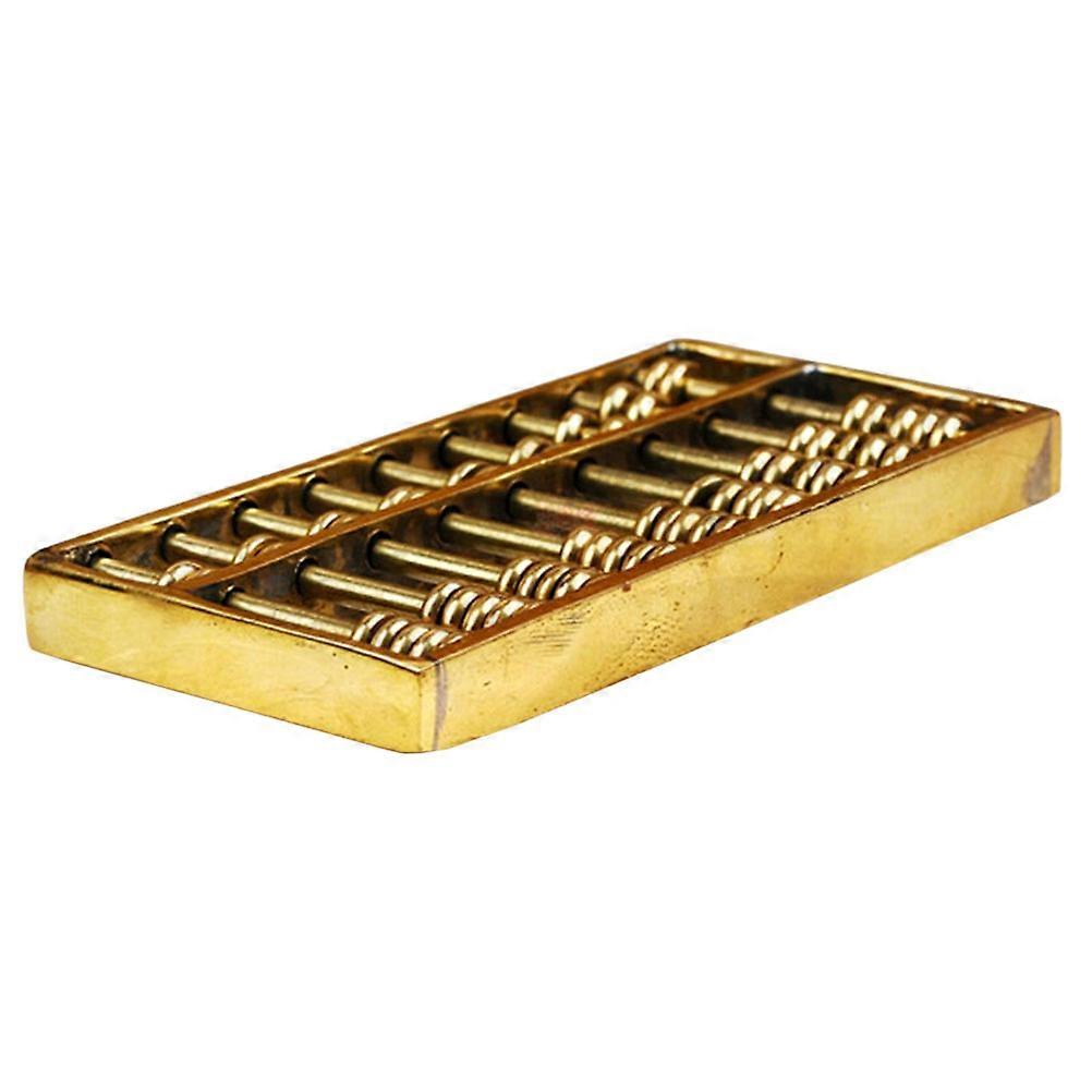 Mini Brass Abacus Toy 1 Set Vintage Style Decorative Model