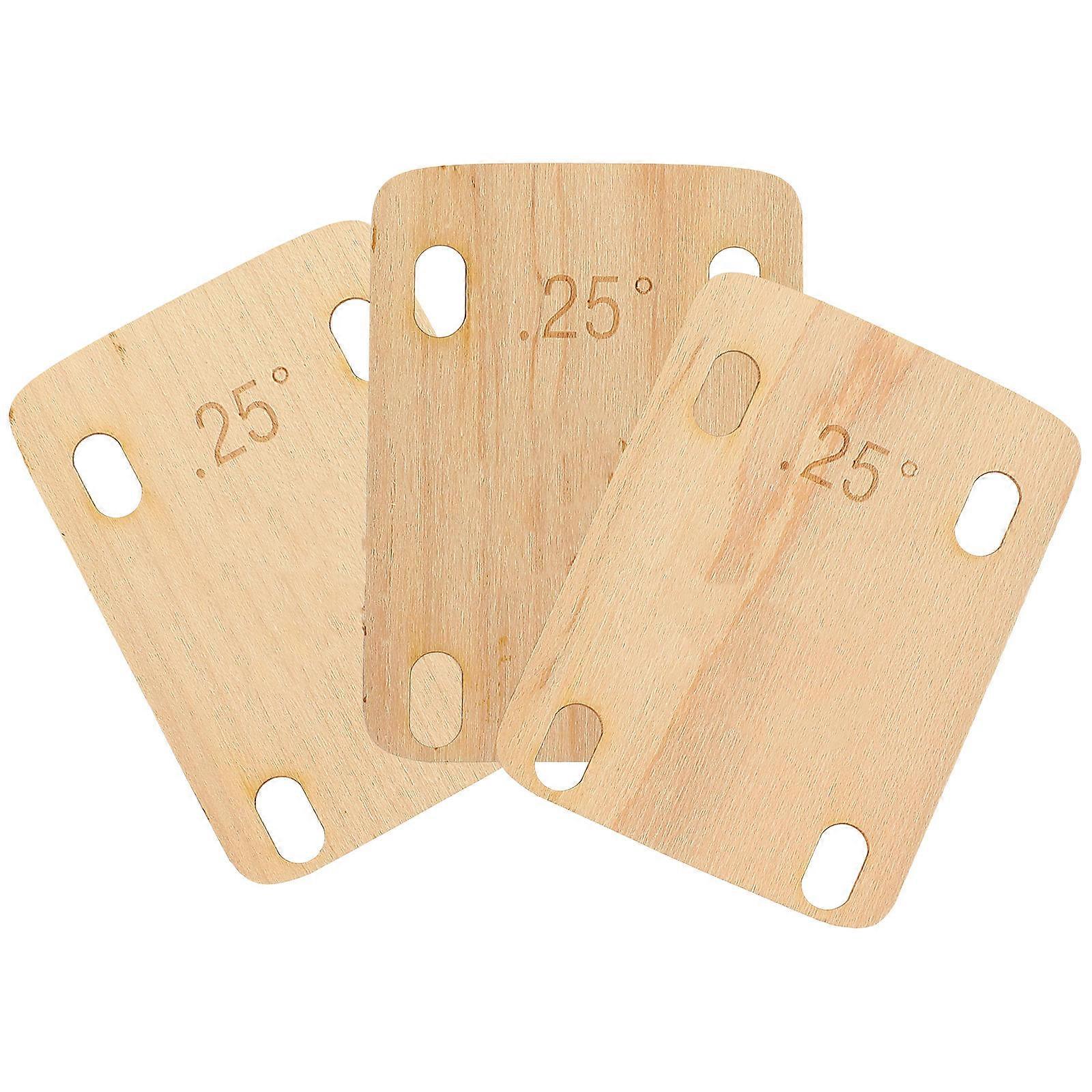 Wood Guitar Neck Shims for Better Sound Quality and Stability in Khaki Color 0.25°