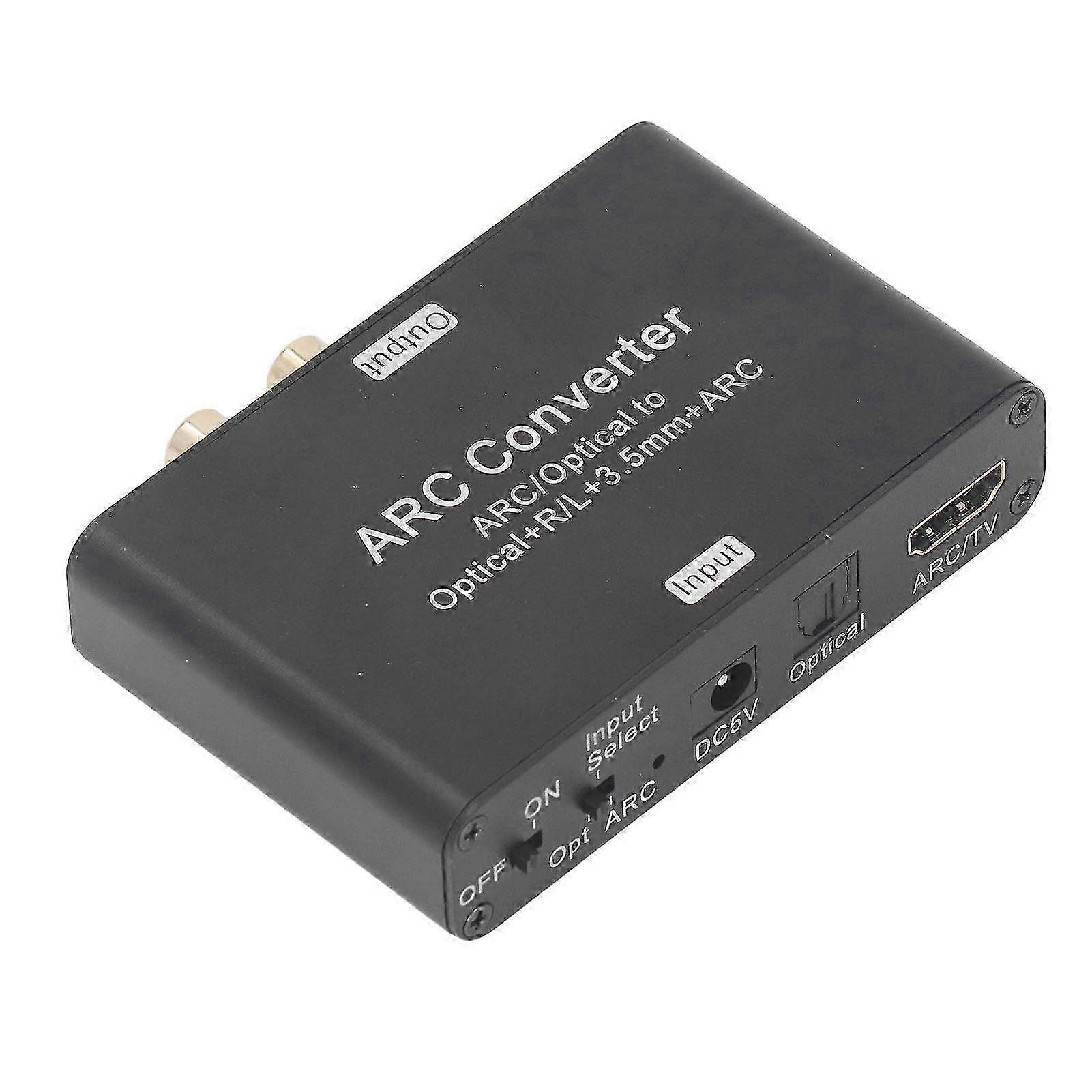Digital to Analog Audio Converter - 192kHz Optical to RCA & 3.5mm Stereo Adapter for Amplifier, Speaker & TV Sound Enhancement