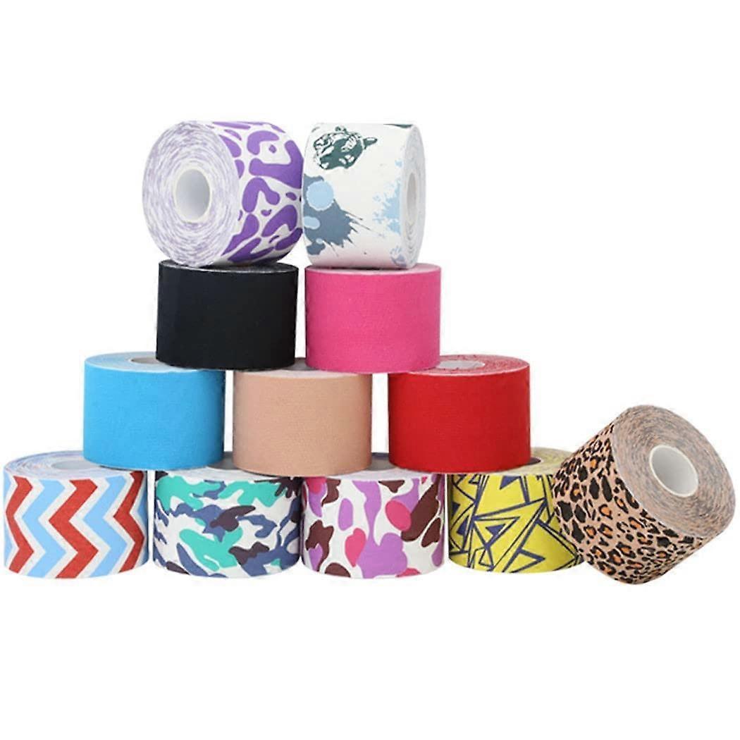Kinesiology Tape Kinesio Tape (2 Rolls) Physio Tape Elastic Bandages 5cm*5m