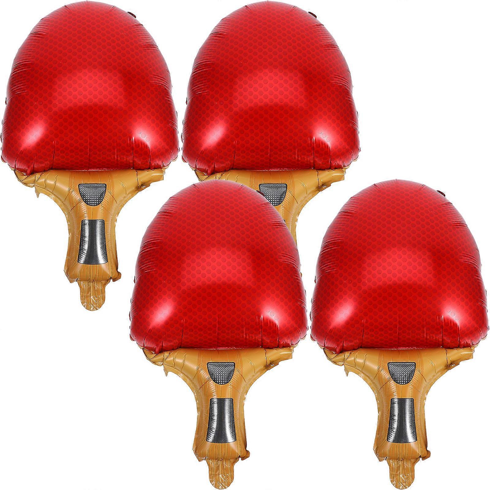 スポーツイベントや野外活動用のアルミニウムフィルムバルーンマルチカラー付き卓球パーティーデコレーション 4個