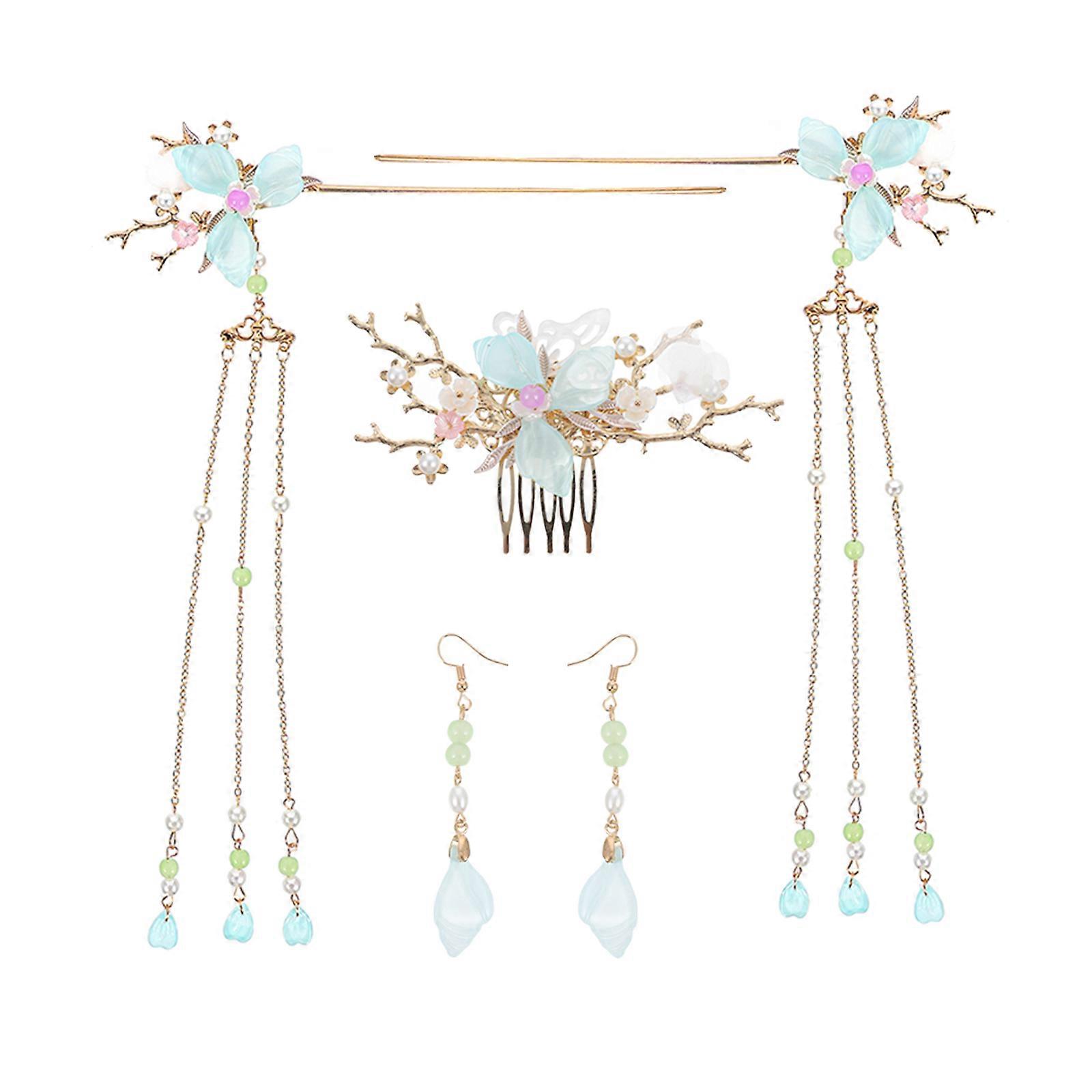 Stylish Hair Fork Set for Festive Events, Enhancing Hairstyles with Grace