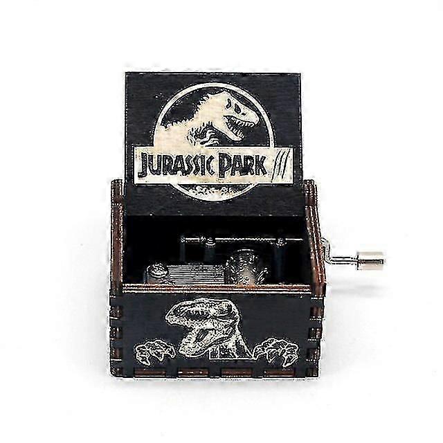 木製ハンドメイドオルゴール DIY デコレーションカービングジュラシックパークオルゴール木製オルゴール