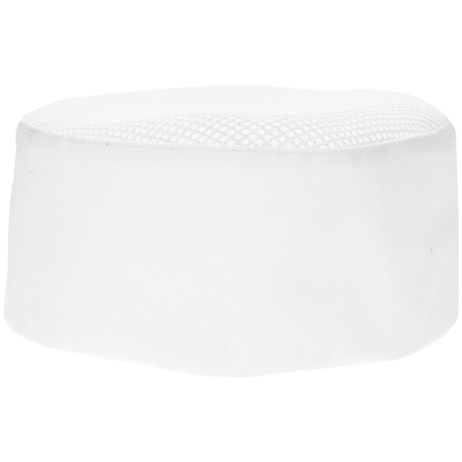 Unisex Breathable Mesh Chef Hat for Cooking Professionals – Durable, Comfortable Design for Chefs, Cooks, Bakers, and Catering Students – White