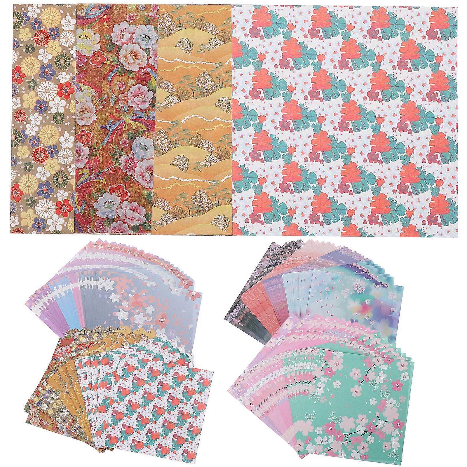 Thicken 480 Sheets Of Double-Sided Printed Folding Paper For Crafting 14.8X14.8Cm Perfect For Scrapbooking And DIY Gifts