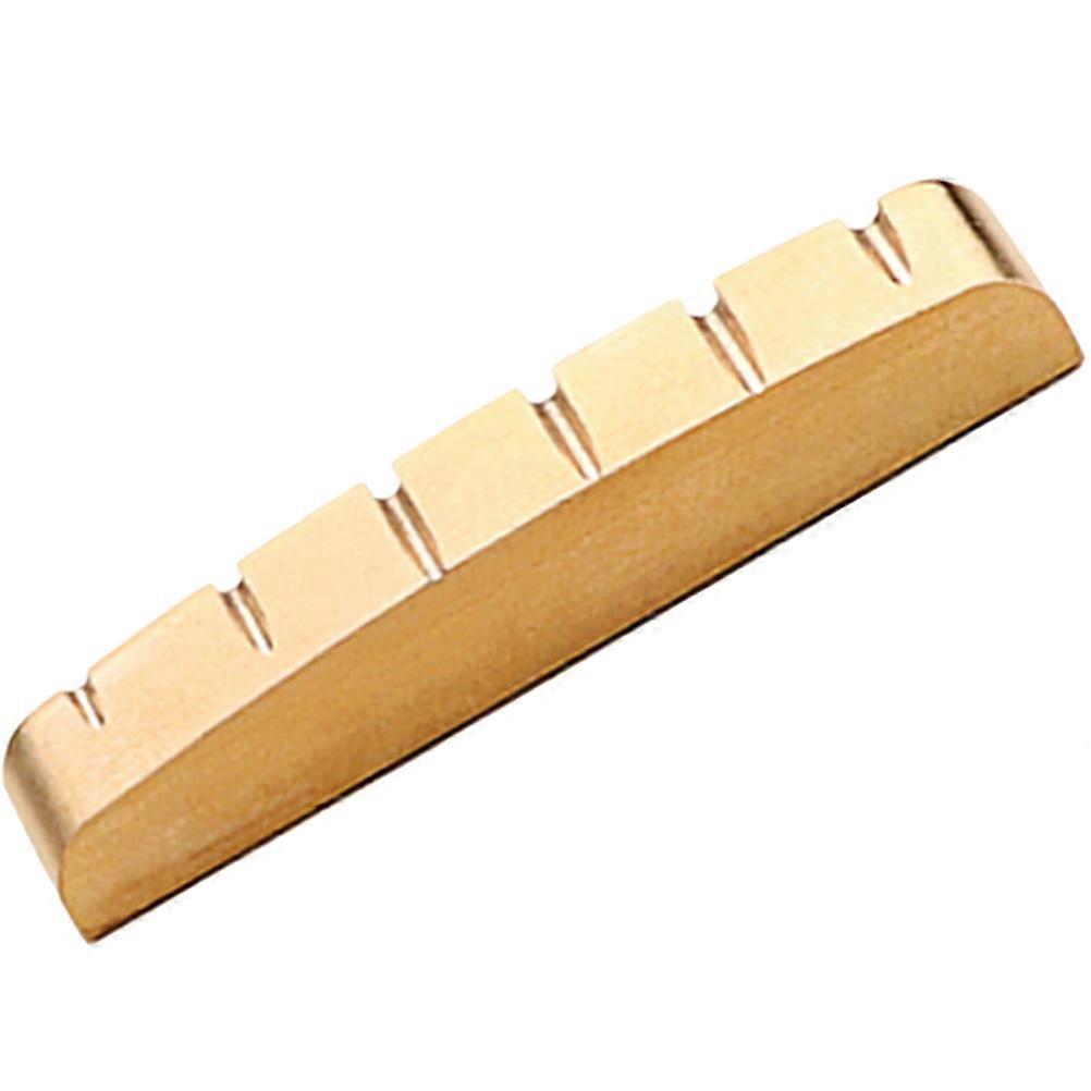 Guitar Bridge Nut for Stringed Instruments Made of Brass Golden Color 1 Piece