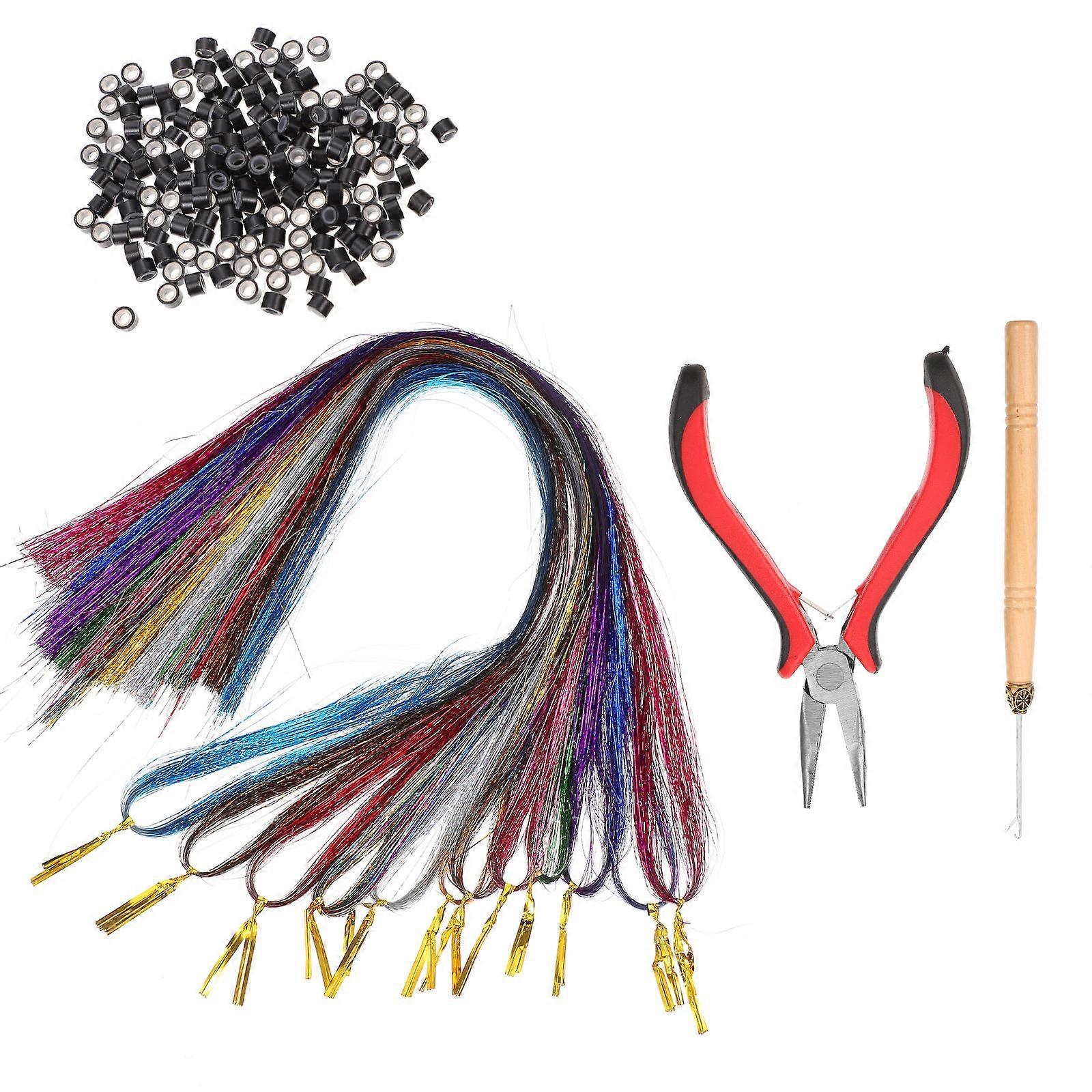 Hair Extensions Clips For Women 1 Set Hair Extension Hairpiece For Daily Dress Up Parties Multi Color Durable Included