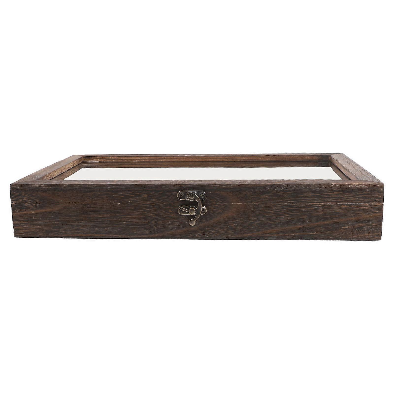 Rectangular Butterfly Specimen Display Box In Dark Brown For Nature Enthusiasts And Collectors 1Pack
