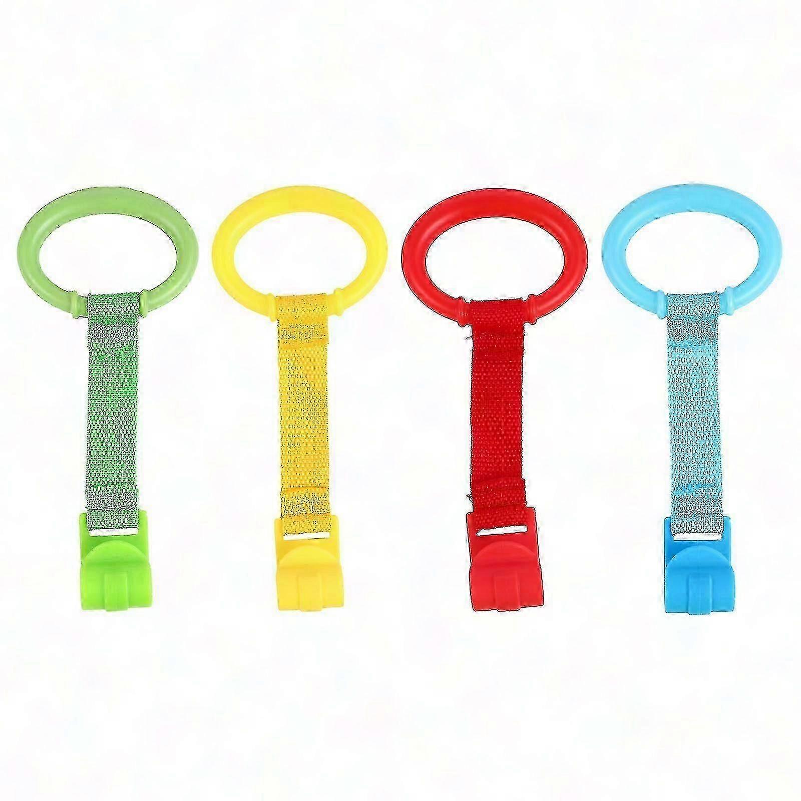 4pcs Portable Baby Pull Rings for Standing Up & Nursery Cot - Safe & Durable