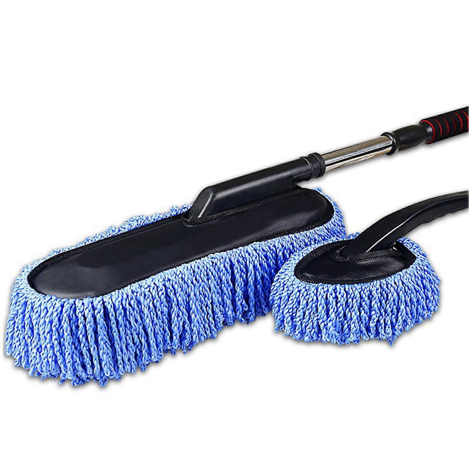 Multifunctional Car Cleaning Brush Extendable Handle with Soft Microfiber for Auto Care