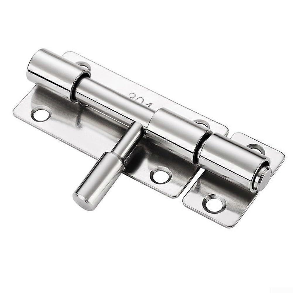 304 Stainless Steel Door Bolt Lock, 2-Pack, Left/Right Door Mounting, Reliable Performance, Durable Security Solution
