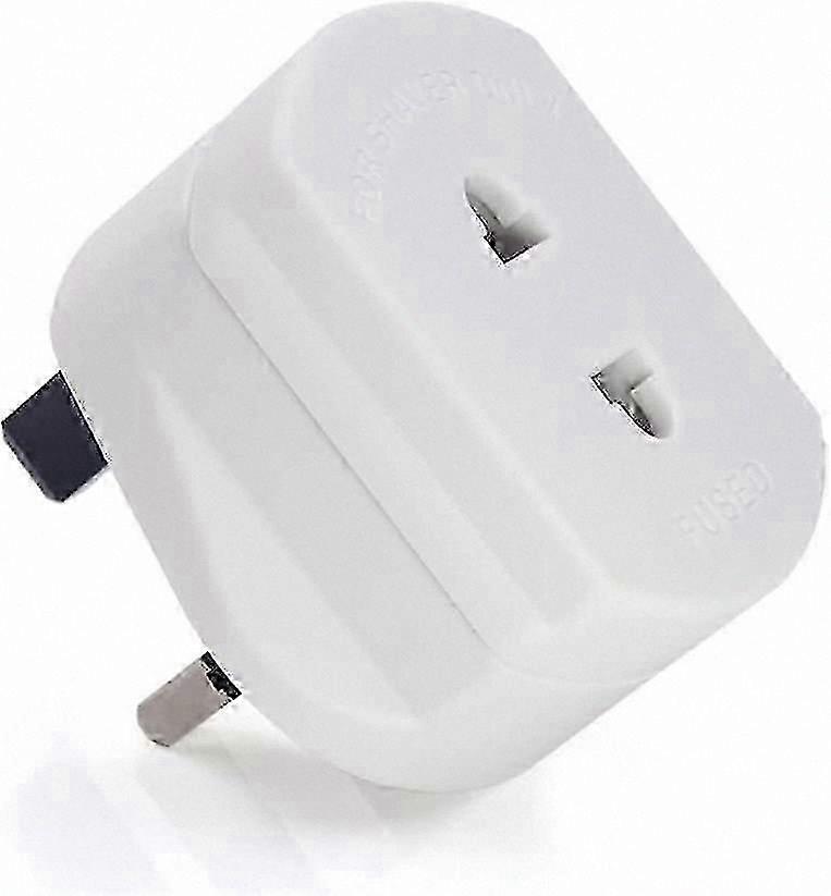 Plug Adapter Converts 3-Pin to 2-Prong Grounded Plug (1pc)