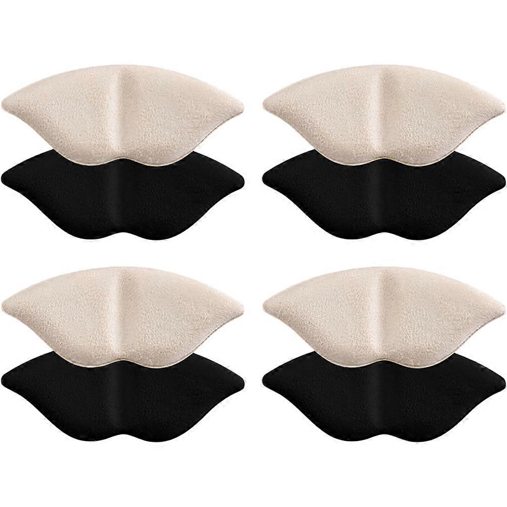 Invisible Heel Inserts for Comfort with Adhesive Foams Assorted Color Fits Most Shoes 4 Pairs