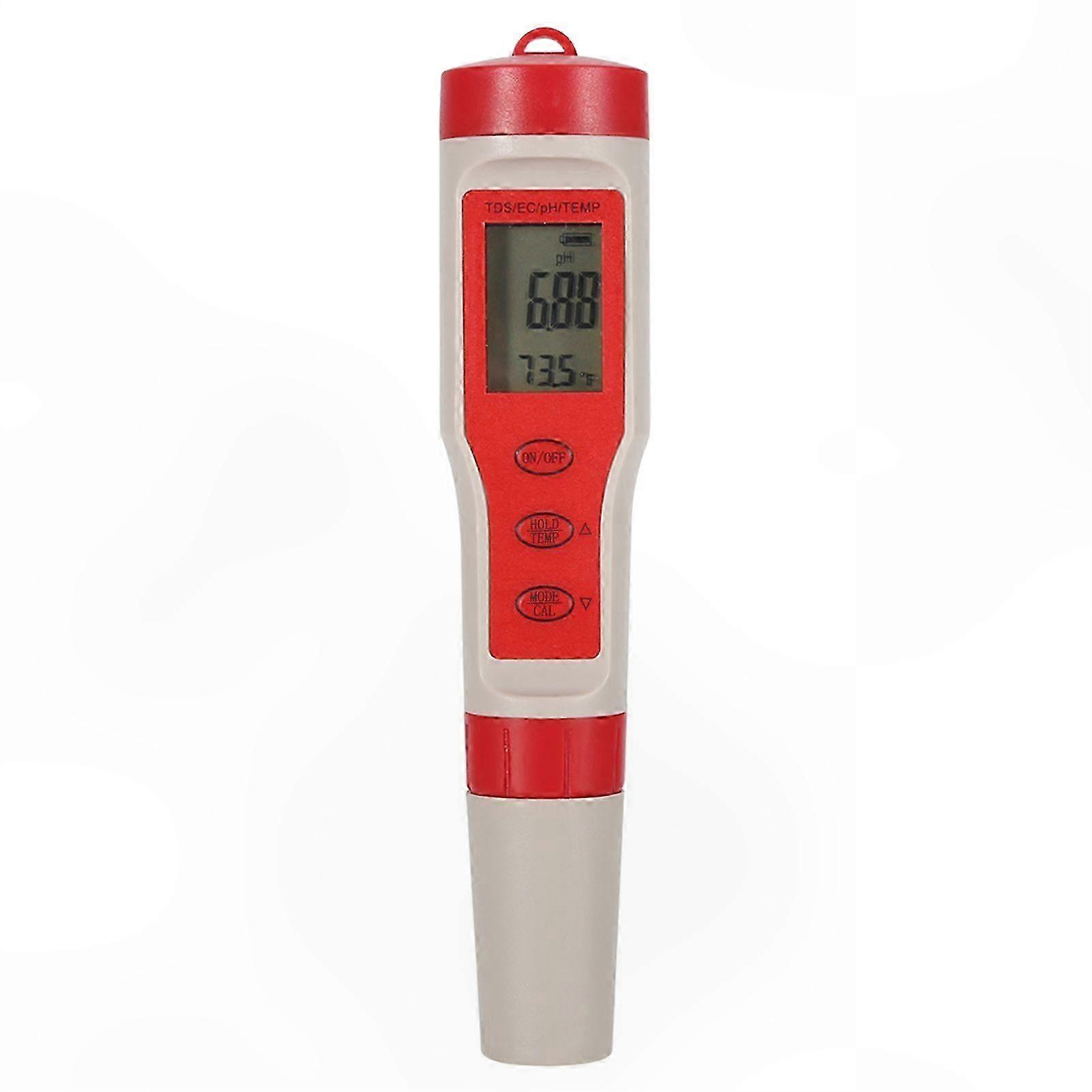 Digital Water Quality Tester with pH, TDS, EC, and Temperature Monitoring Function