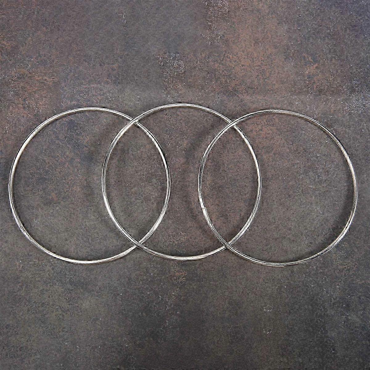 12 Pcs 4 polegadas prata anéis de metal argolas Macrame anel para apanhadores de sonho, Macrame e DIY Crafts