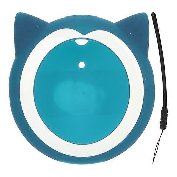 for GO Plus + Soft Silicone Case Cute Comfortable Scratch-Resistant Game Console Protective Case with Wrist Strap Blue