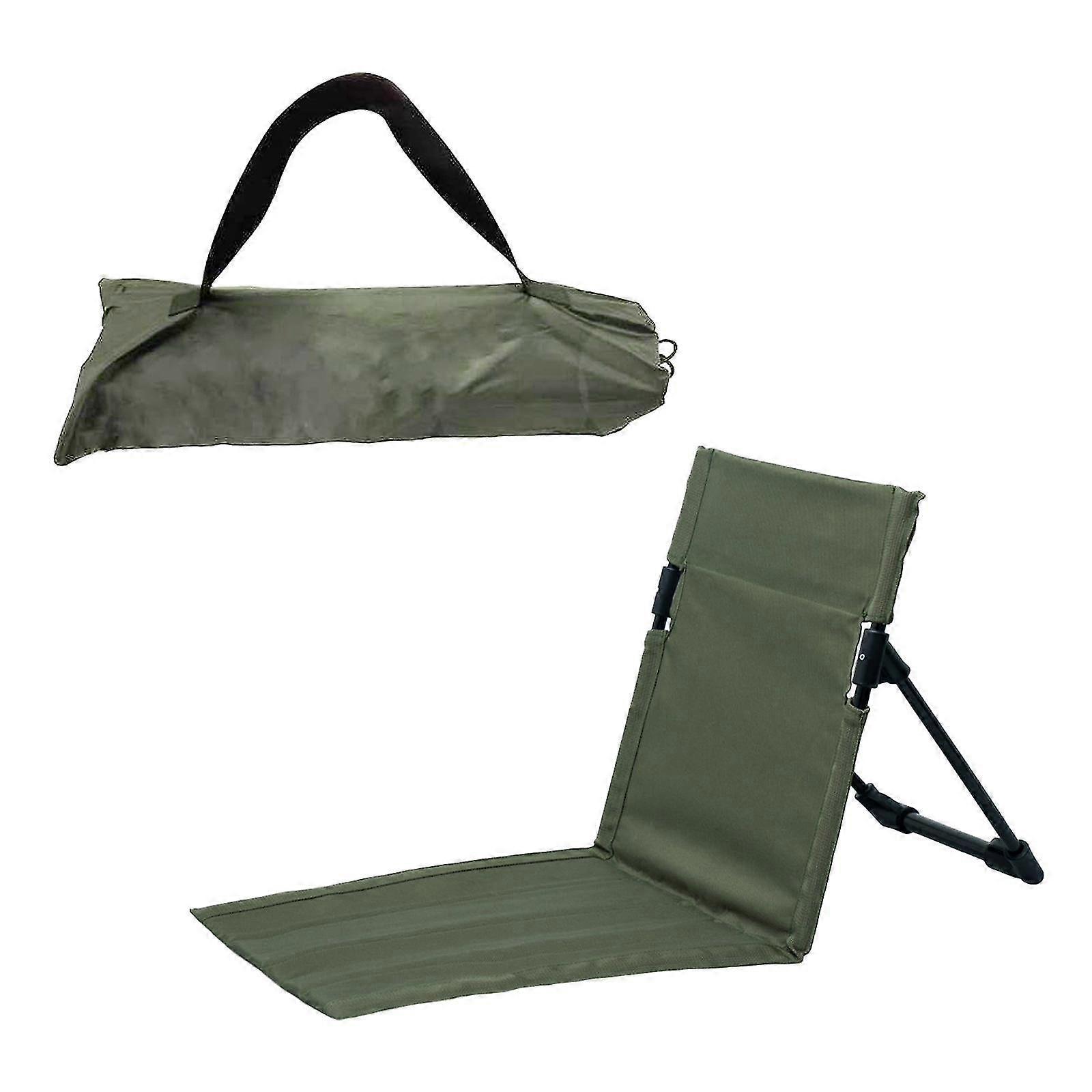 Beach Chair with Backrest Folded Seat Cushion for Trekking Camping Accessory