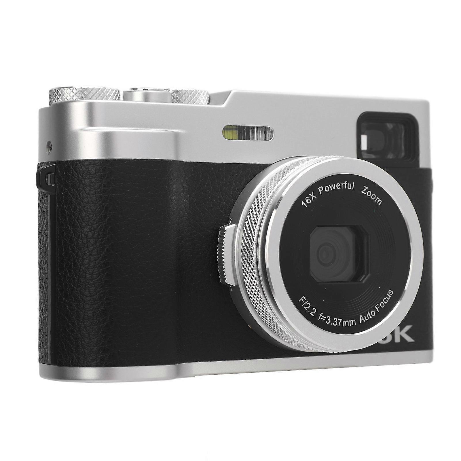 5K Digital Camera 48MP 16X Zoom 2.8" Display WIFI Vlogging UK Plug