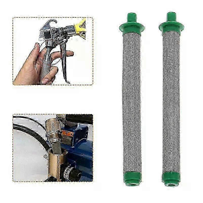 2pcs Airless Gun Filter 60 Mesh Spray Gun Filters 304 Stainless Ste...