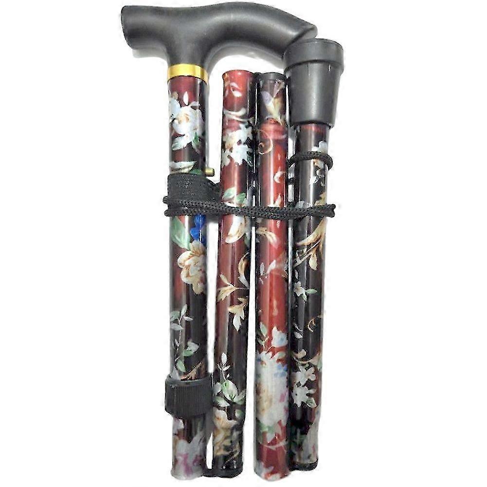 Folding trekking pole for outdoor walking