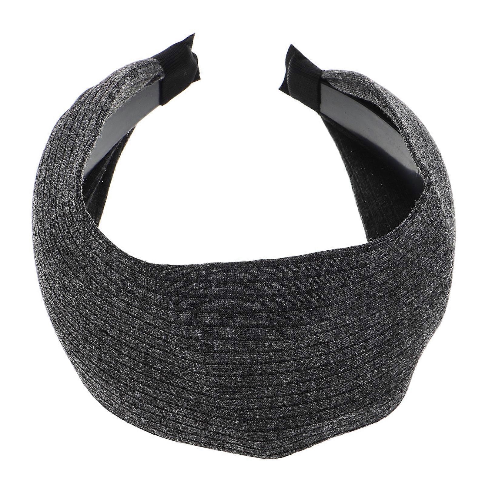 Stretch Headband for Women – Non Slip Hair Accessory for Yoga, Running & Sports – Elegant Grey Design with Effect