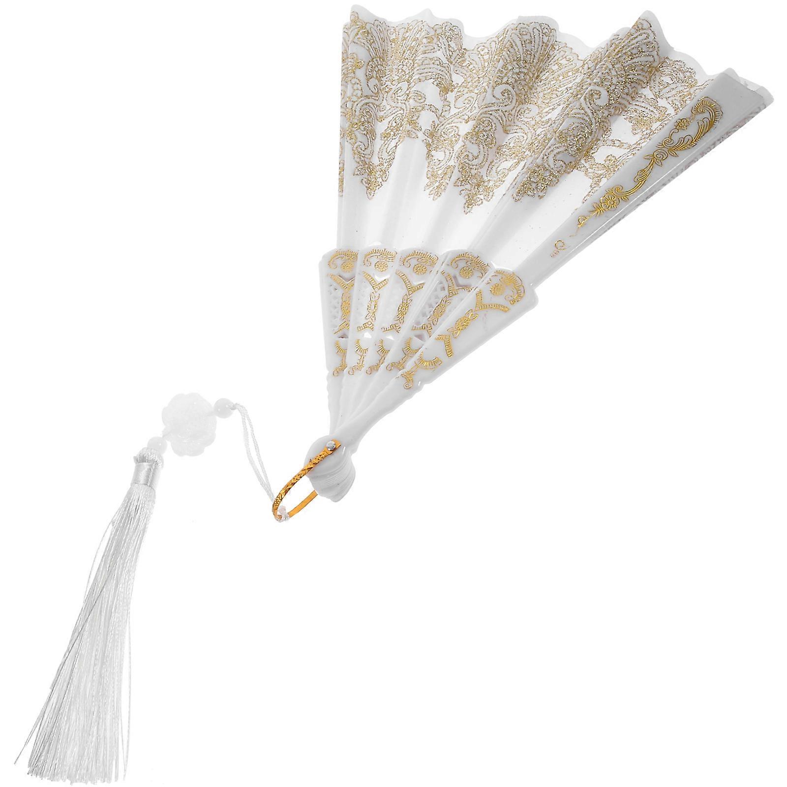 Chinese Traditional Design Folding Hand Fan For Fans Indoor Performance 1Set