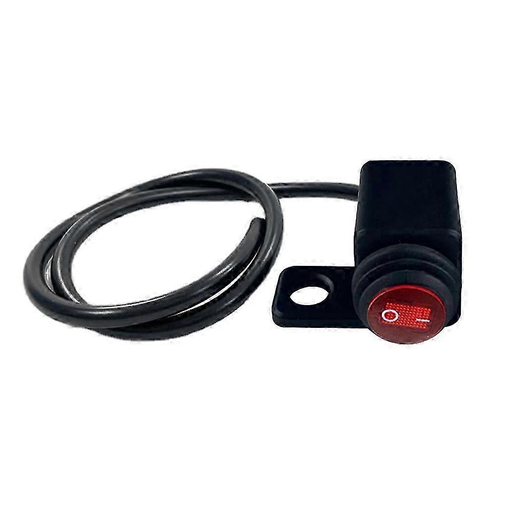 Upgraded Waterproof Button Switch Spot Light LED On Off Switch for Motorbike