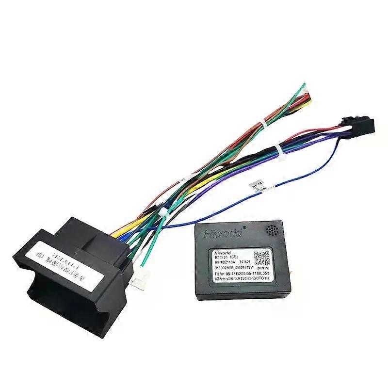 Wiring Harness Adapter CAN BUS Decoder 16 Pin Connector Car Android Head Unit Wire Cable for Mercedes Benz E Class W211