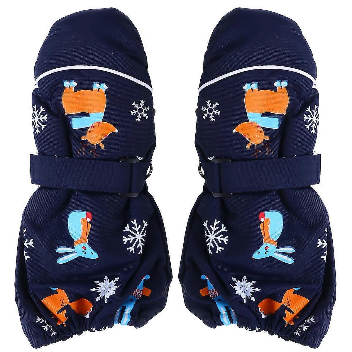 Waterproof Gloves for Kids Thickened Ski Gloves for Keep Warm 1Pair