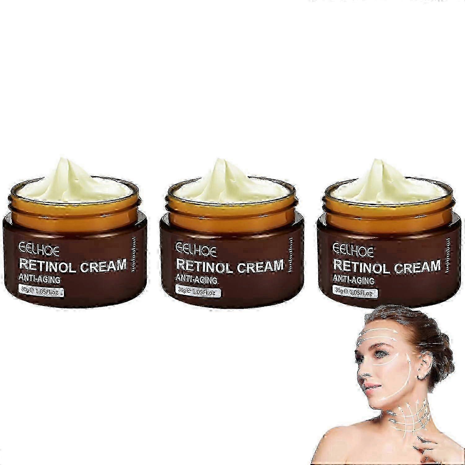 Eelhoe Retinol Anti Aging Wrinkle Removal Skin Firming Cream,30g Eelhoe Anti-aging Brightening Moisturizing Facial Cream Zhexin