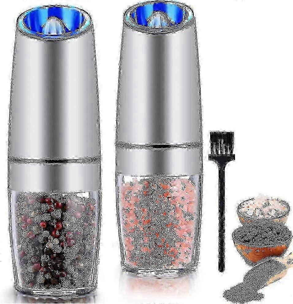 Sunrain Gravity elektrisk salt- och pepparkvarn, automatisk pepparkvarn, batteri