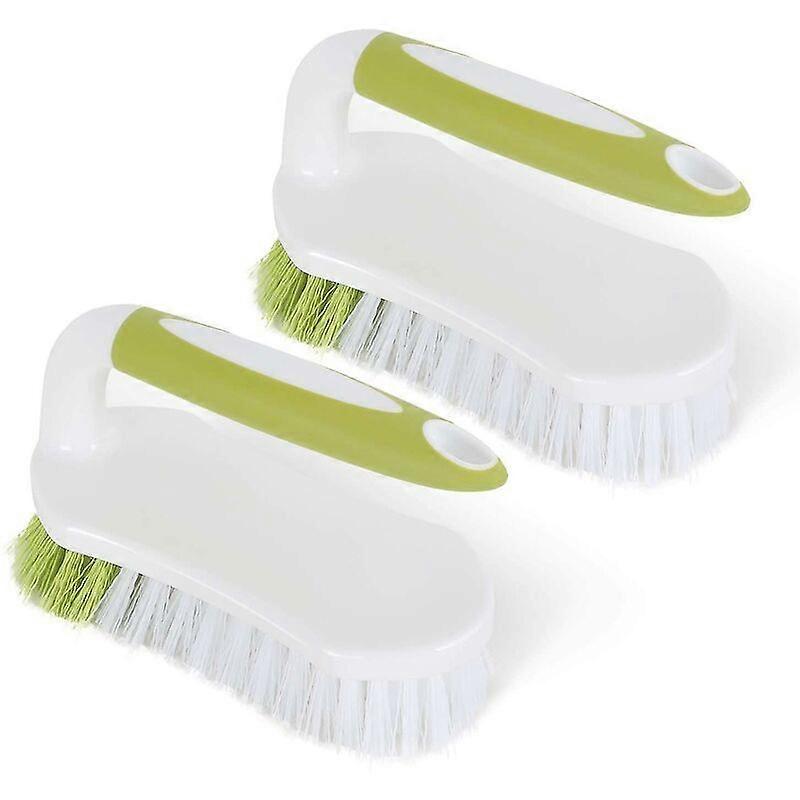 Scrub Brush with Comfortable Handle and Flexible Bristles for Bathroom, Shower