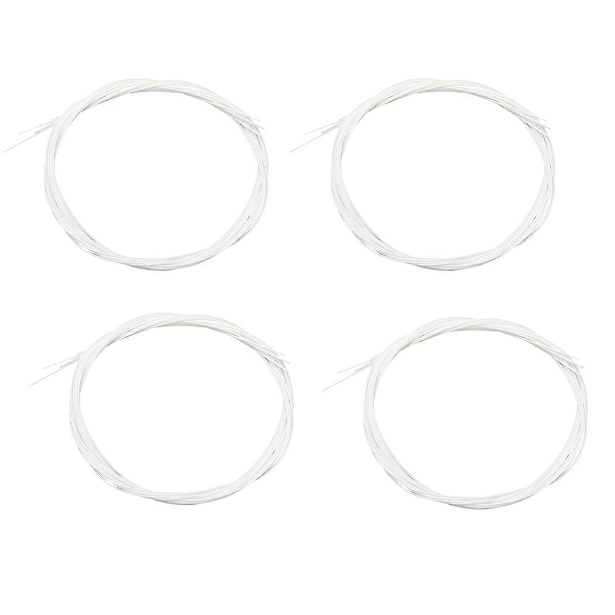 16Pcs/Set White Nylon Ukulele Strings Replacement Part for 21 Inch 23 Inch 26 Inch Stringed Instrume