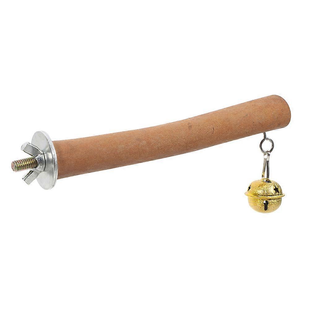 Parrot Standing Perch Bird Accessory Exercise Foot Development Wood Coffee 1Pack