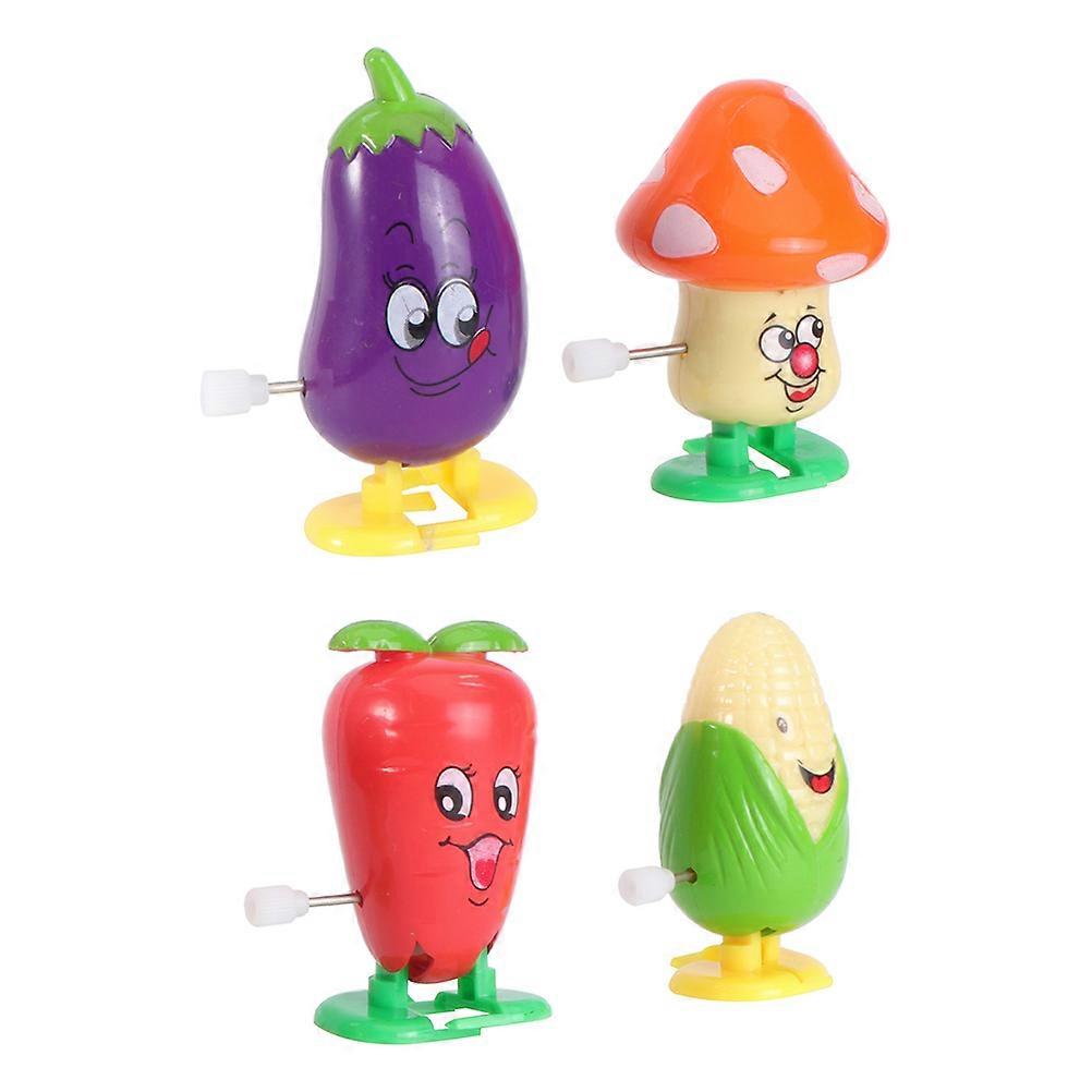 Clockwork Toys Set Lovely Windup Toys for Children Easter Party Abs Assorted Color for Imaginative Skills Improvement 4Pcs