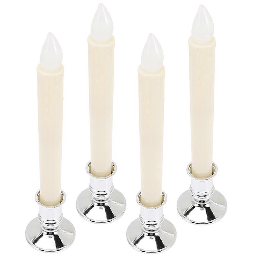 LED Candlesticks Flickering Candle Light for Decor 4Pcs Pack