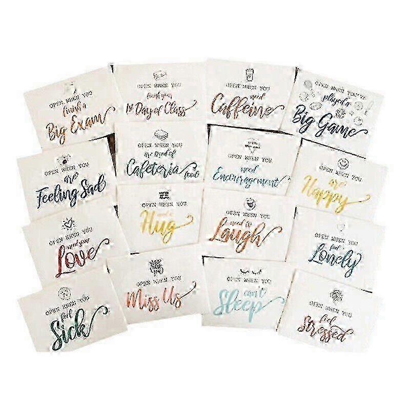 2025 16Pcs Open When Envelopes for Student, Colorful Open When Envelopes Kit