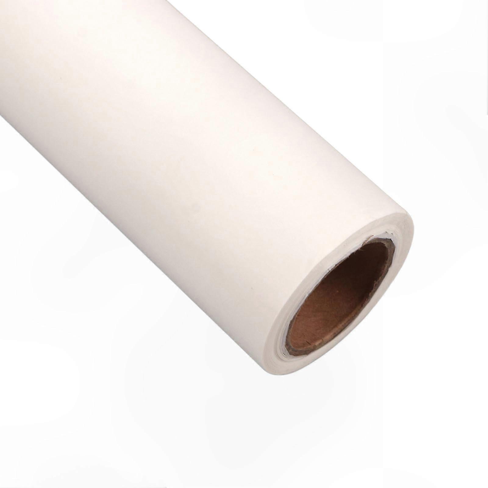 44cm x 23m High-Transparency White Tracing Paper Roll for Sewing and Drafting, Clear Ink Absorption Pattern Paper, 75.5ft Length