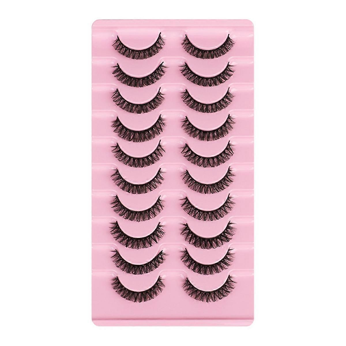 DH06-1 10 pairs 3D Band Lashes Extension Natural False Eyelashes